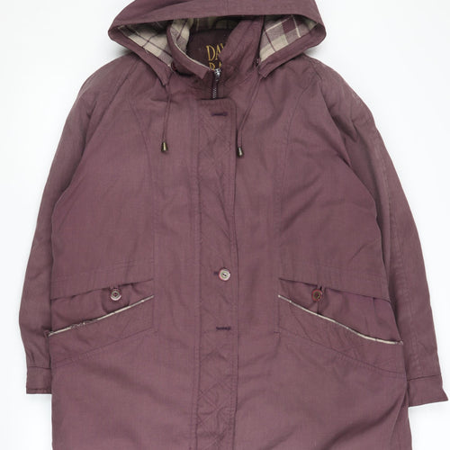 David Barry Women's Purple Parka Coat Size 20
