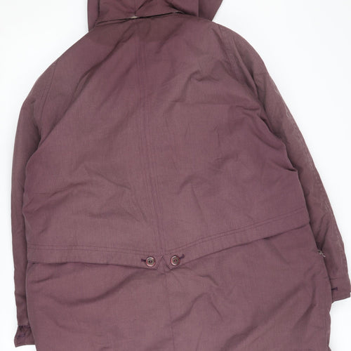 David Barry Women's Purple Parka Coat Size 20