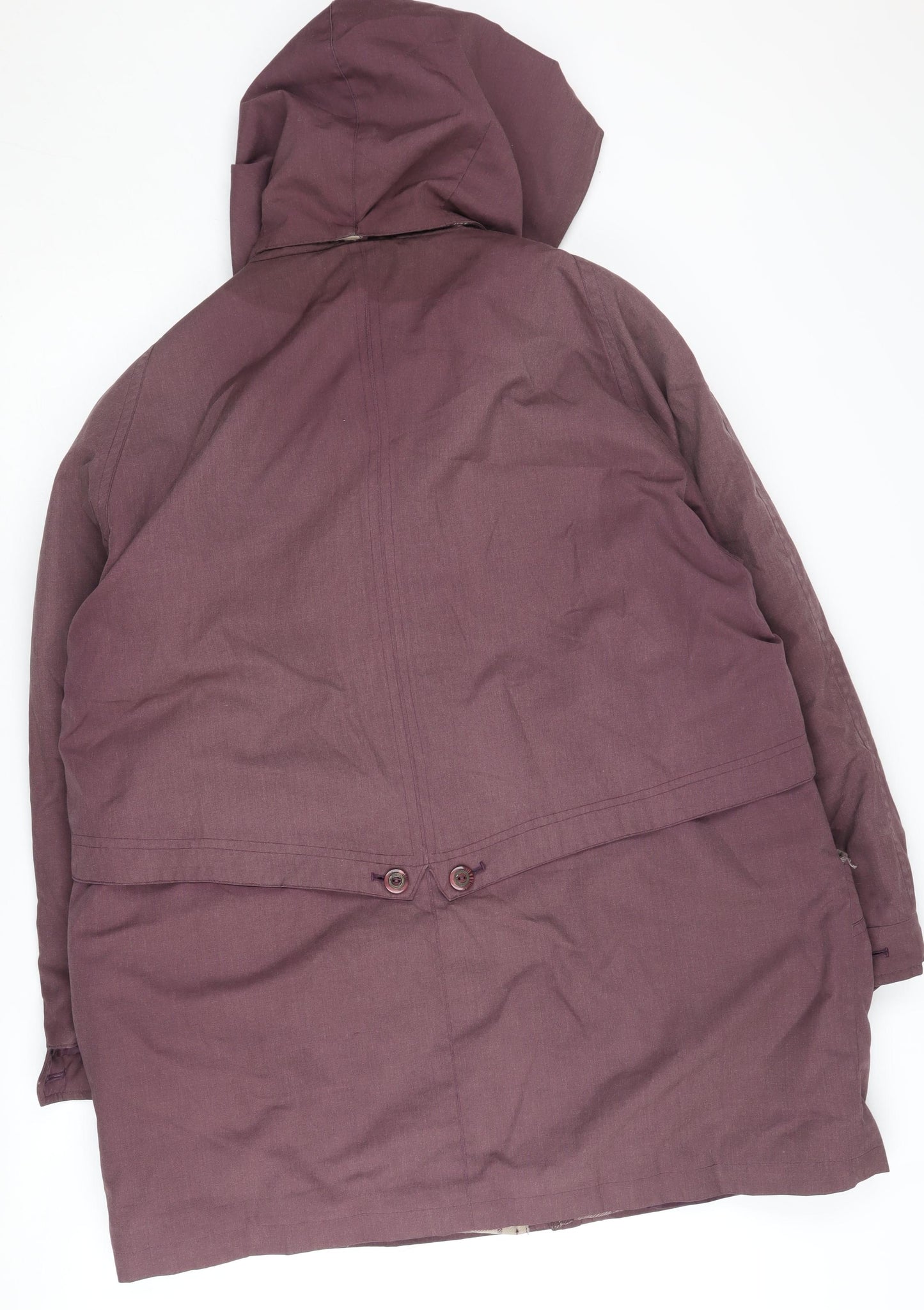 David Barry Women's Purple Parka Coat Size 20