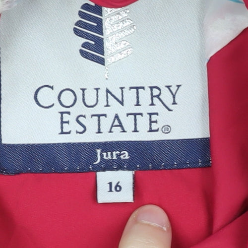 Country Estate Women's Red Parka Jacket Size 16