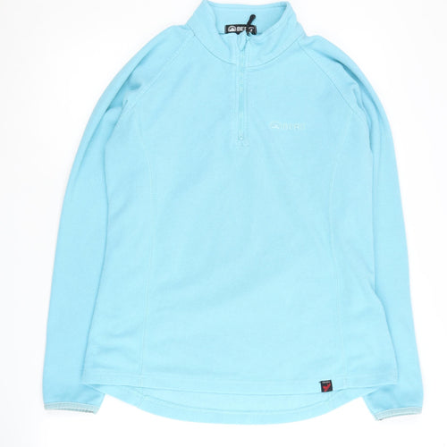 BERG Blue Fleece Sweatshirt, Unisex Adults L, Zip, Casual