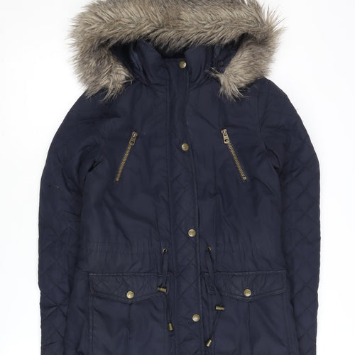 Pineapple Women's Blue Parka Jacket Size 6