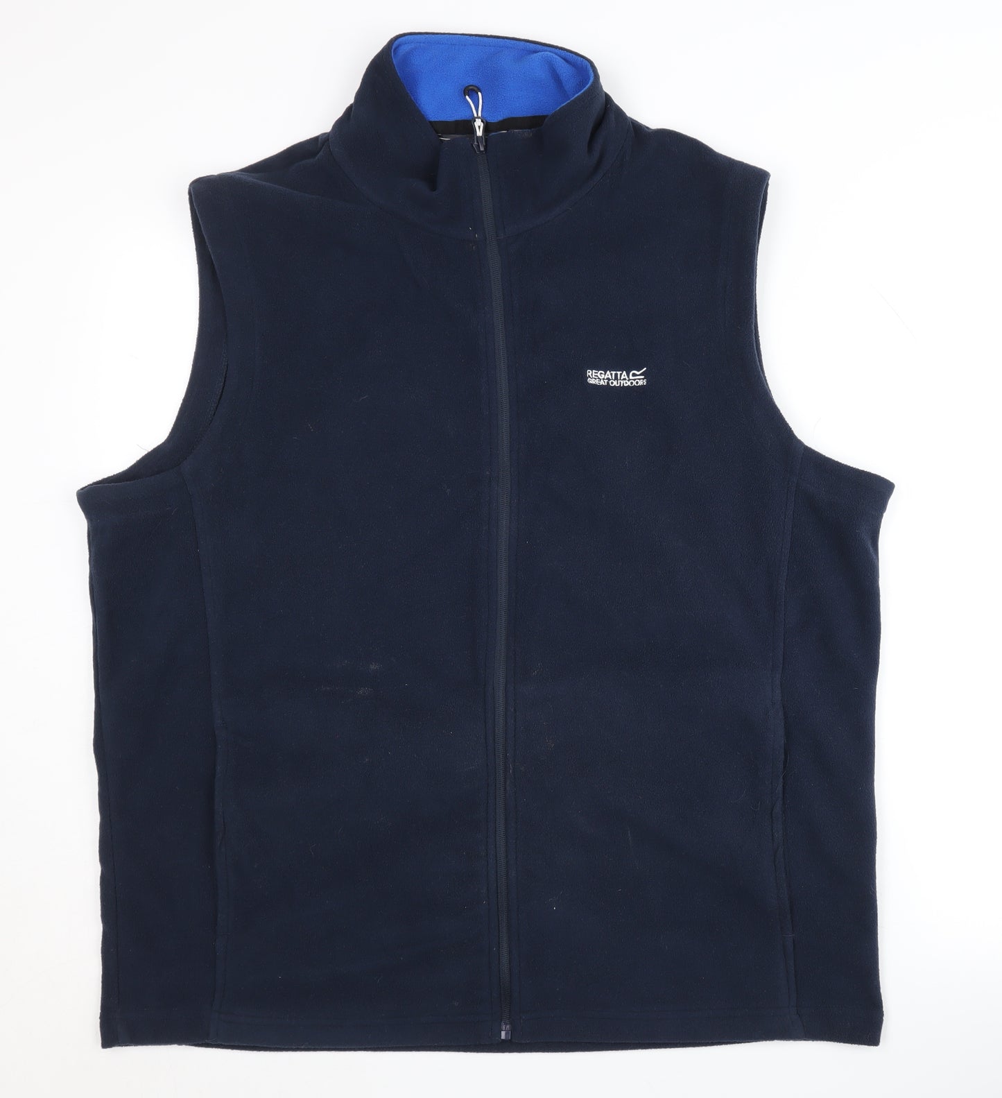 Regatta Men's Blue Fleece Waistcoat XL Stand-Up Collar