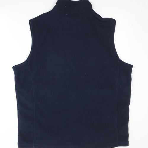 Regatta Men's Blue Fleece Waistcoat XL Stand-Up Collar
