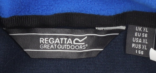 Regatta Men's Blue Fleece Waistcoat XL Stand-Up Collar