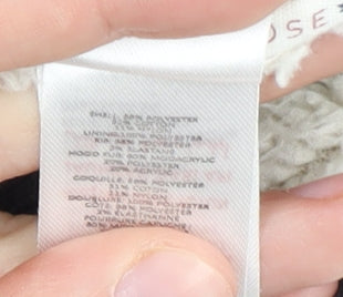New Look Women's Black Hooded Puffer Waistcoat Size 8