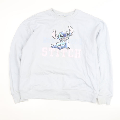 Disney Women’s Blue Stitch Sweatshirt XS Casual