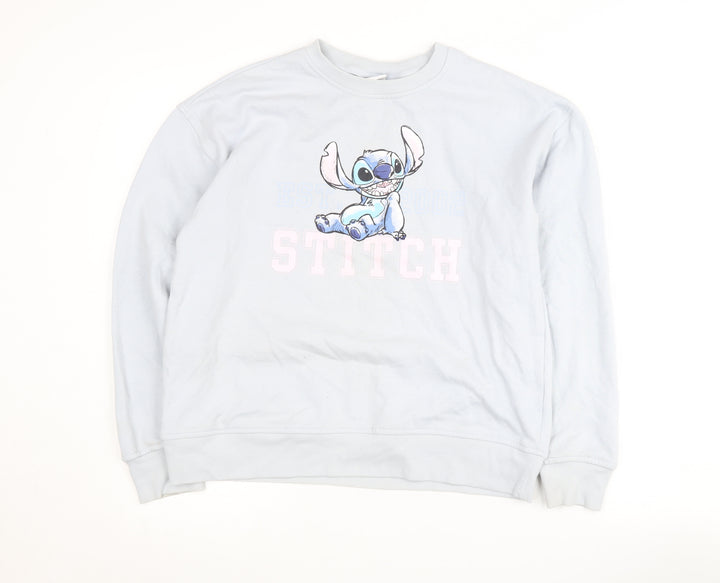 Disney Women’s Blue Stitch Sweatshirt XS Casual