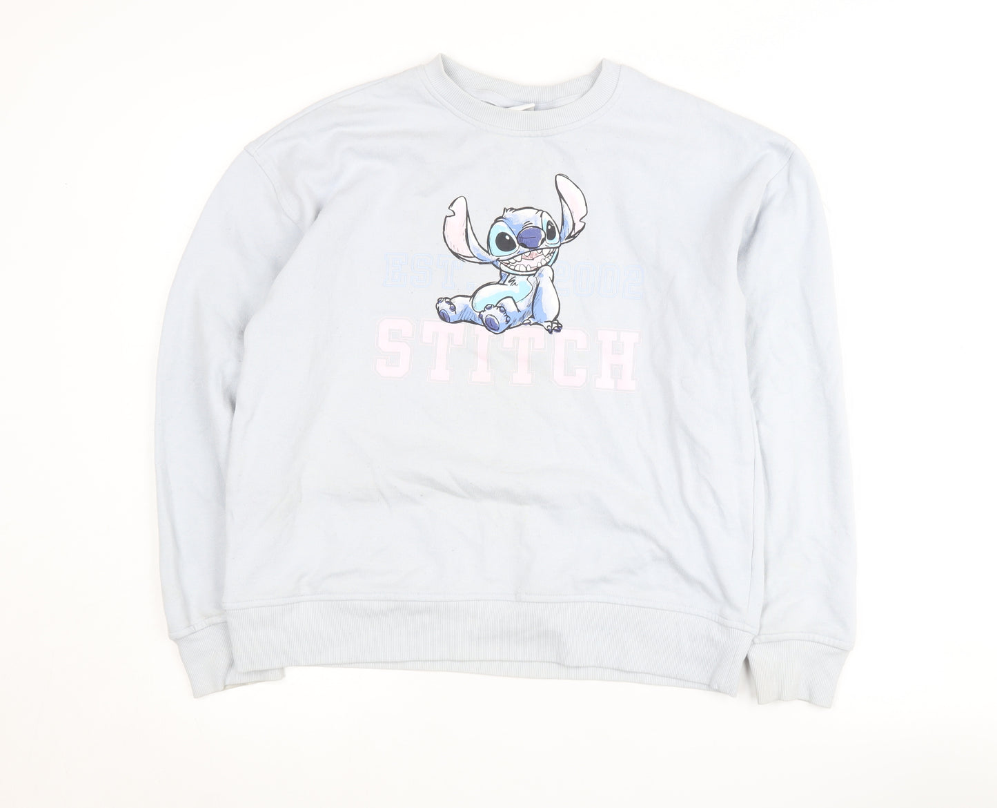 Disney Women’s Blue Stitch Sweatshirt XS Casual