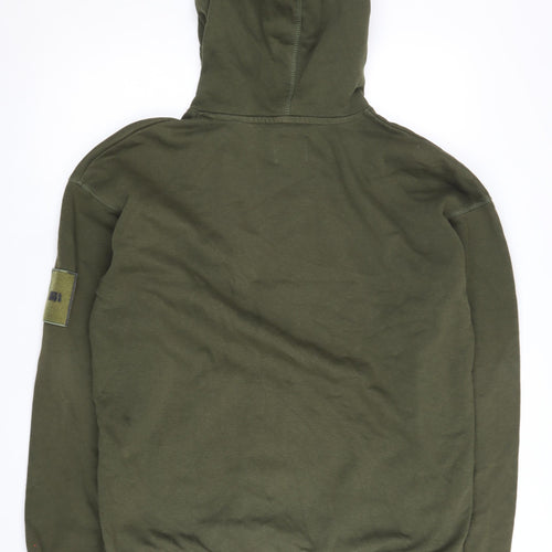 Jack & Jones Mens Green Pullover Hoodie Size M