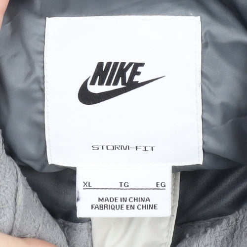 Nike Men's XL Grey Puffer Waistcoat