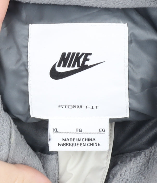 Nike Men's XL Grey Puffer Waistcoat