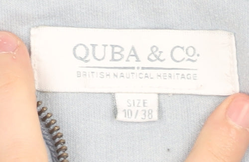 Quba & Co. Women's Blue Full Zip Hoodie Size 10