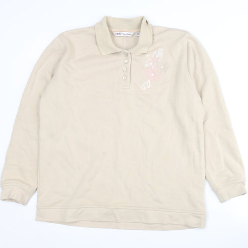 EWM Pure Classics Beige Women's M Sweatshirt