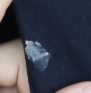 JustHoods Men's Black Logo Pullover Hoodie L