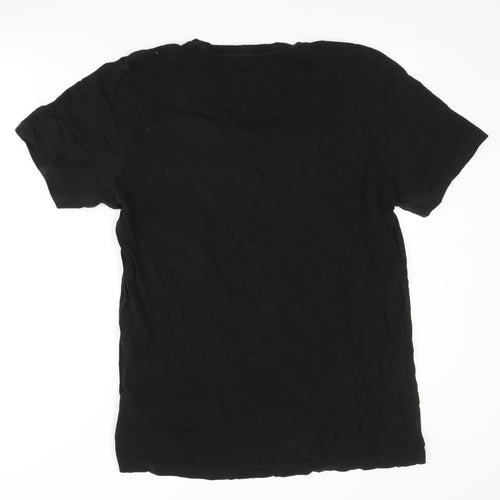 Puma Men's Black L Cotton Crew Neck T-Shirt