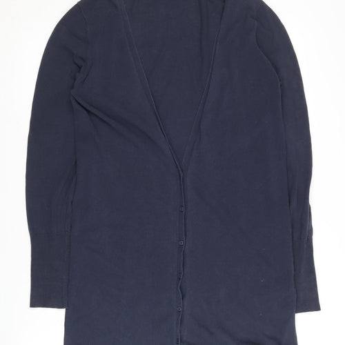 COS Women's Blue Cardigan Size S, Cotton, Buttoned