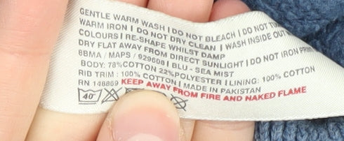 Fat Face Men's Blue Full Zip Hoodie XL