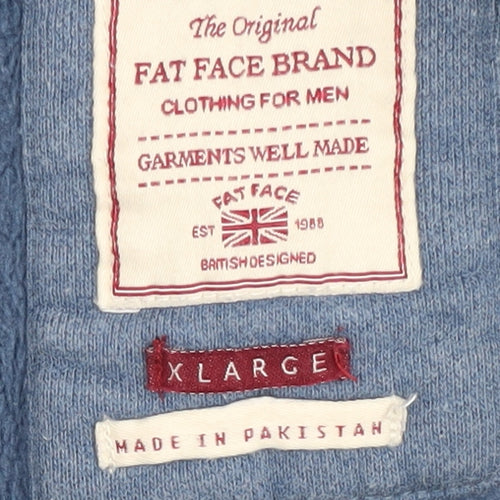 Fat Face Men's Blue Full Zip Hoodie XL