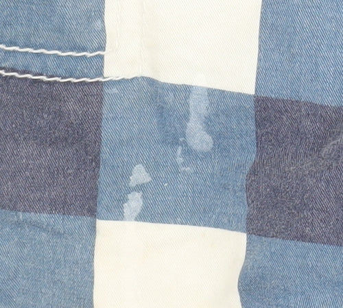 SoulCal & Co Men's Blue Check Cargo Shorts, Size 34