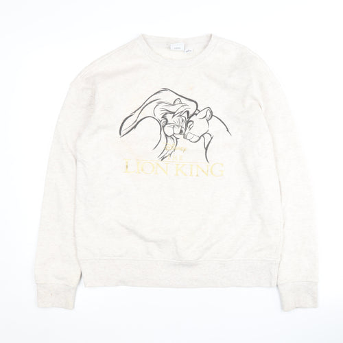 Disney Women's Ivory Pullover Sweatshirt 2XS Lion King