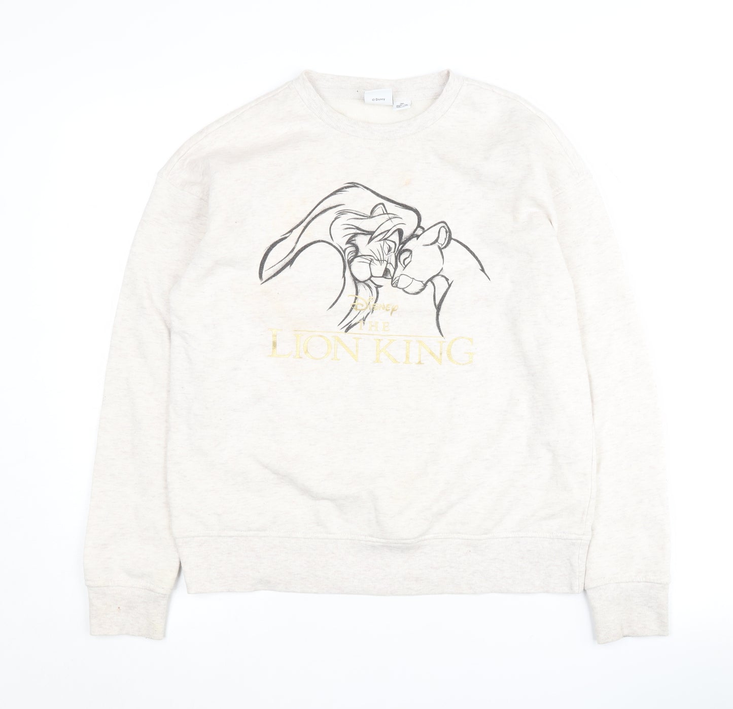 Disney Women's Ivory Pullover Sweatshirt 2XS Lion King