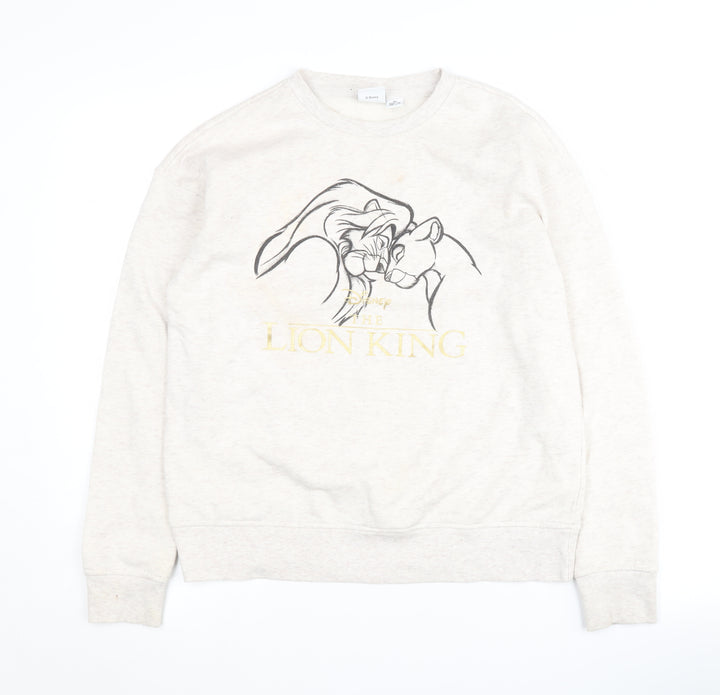 Disney Women's Ivory Pullover Sweatshirt 2XS Lion King