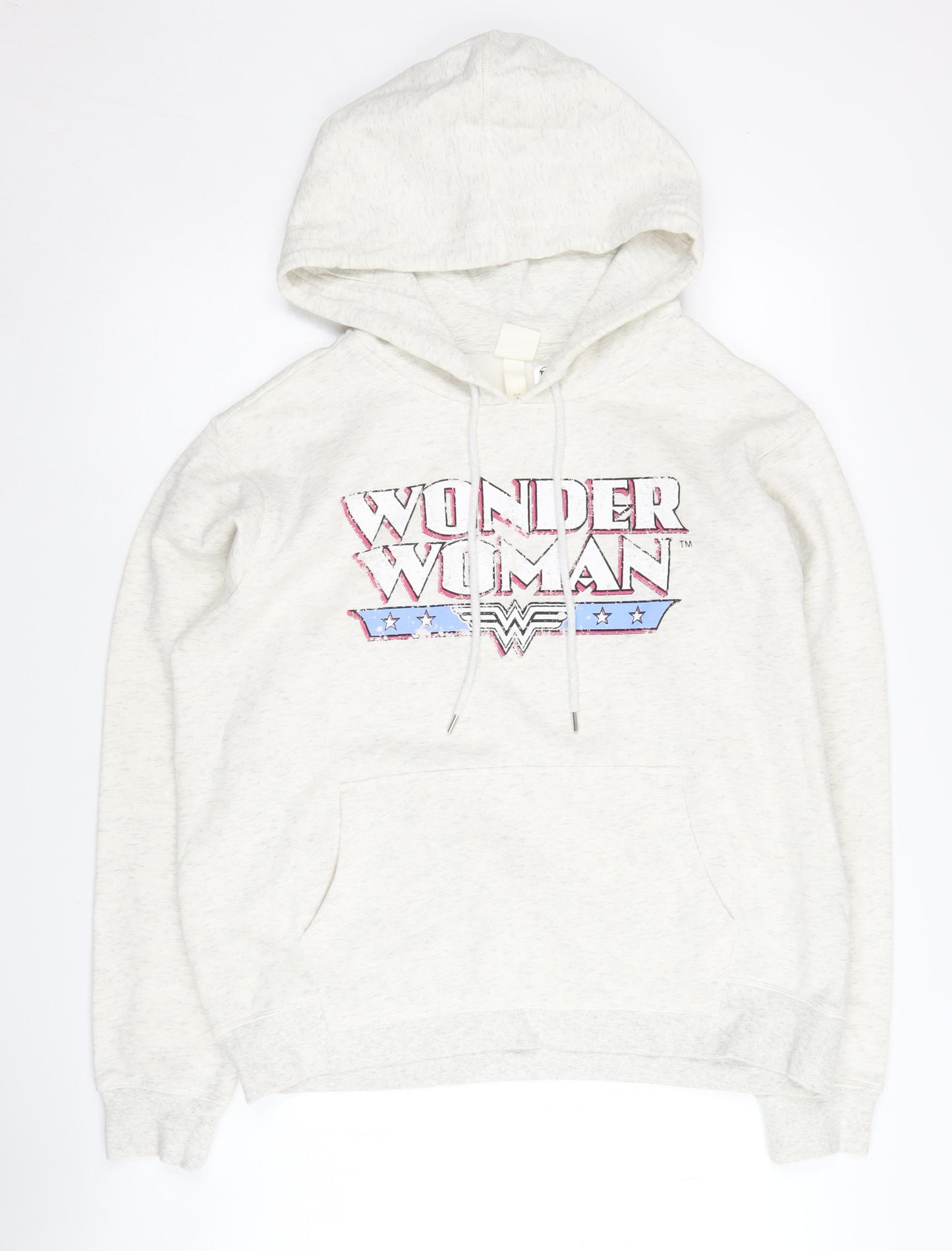 H&M Unisex Ivory Wonder Woman Pullover Hoodie M