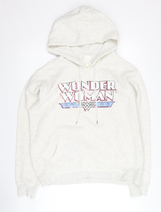 H&M Unisex Ivory Wonder Woman Pullover Hoodie M