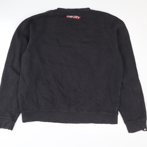 BDPST Men's Black Logo Pullover Sweatshirt M
