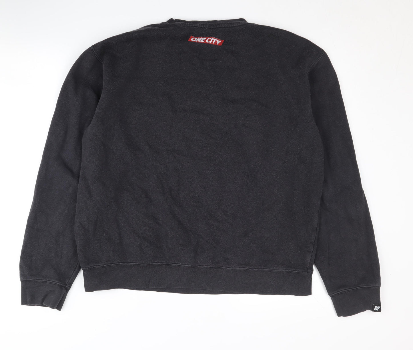 BDPST Men's Black Logo Pullover Sweatshirt M