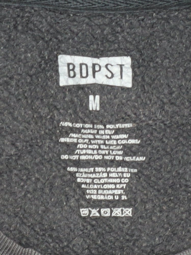 BDPST Men's Black Logo Pullover Sweatshirt M