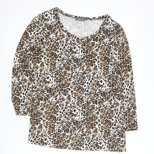 Basler Women's Multicoloured Animal Print Top