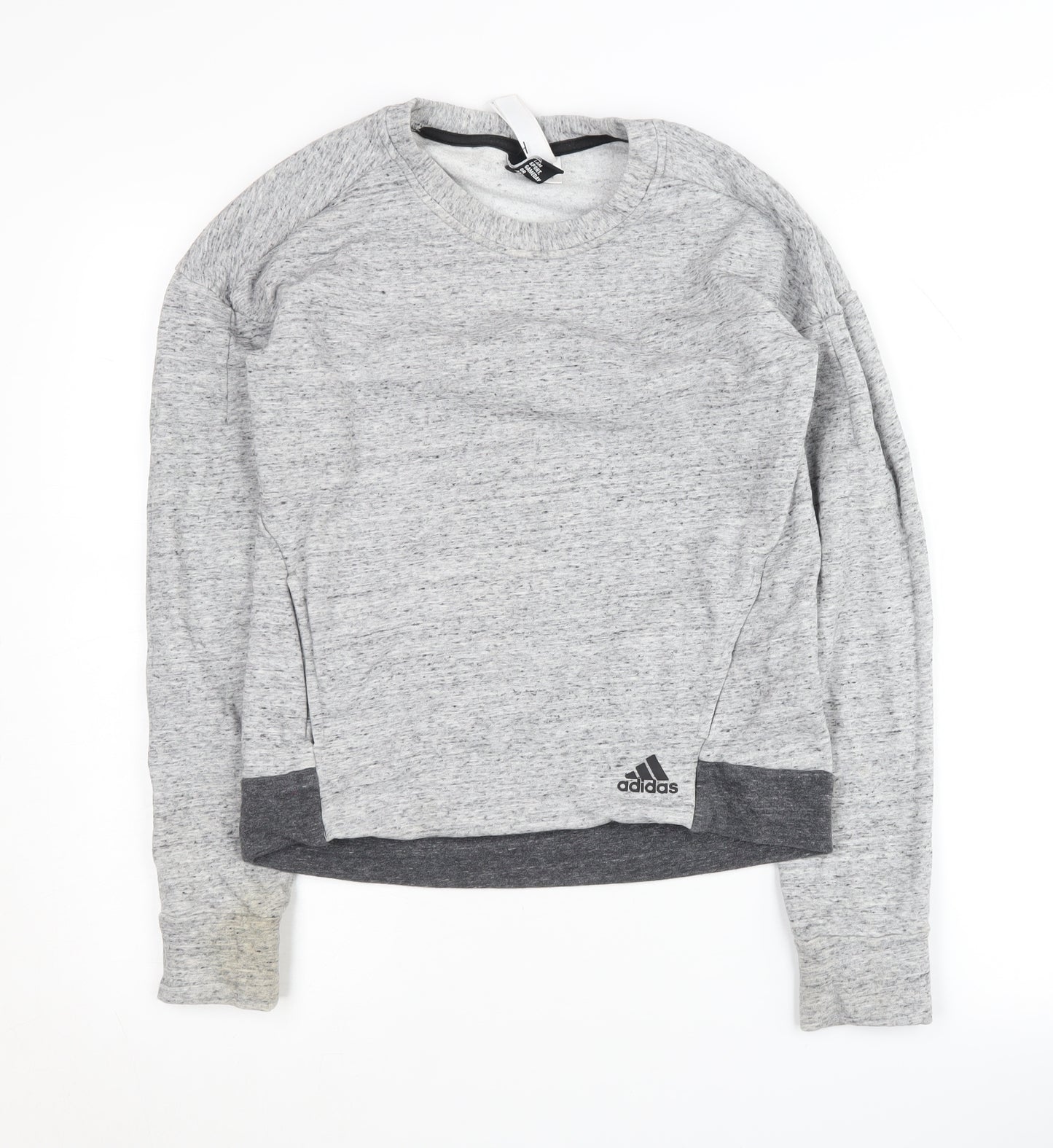 Adidas Women's Grey XS Slim Fit Sweatshirt