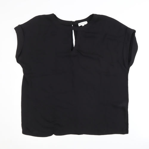Warehouse Women's Black Size 12 Basic Blouse