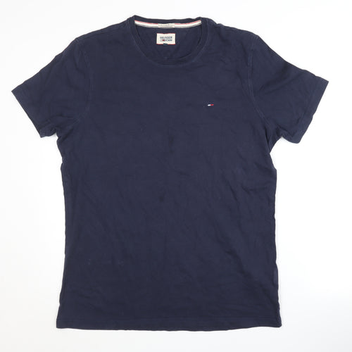 Hilfiger Denim Men's Blue XL Crew Neck Short Sleeve Tee