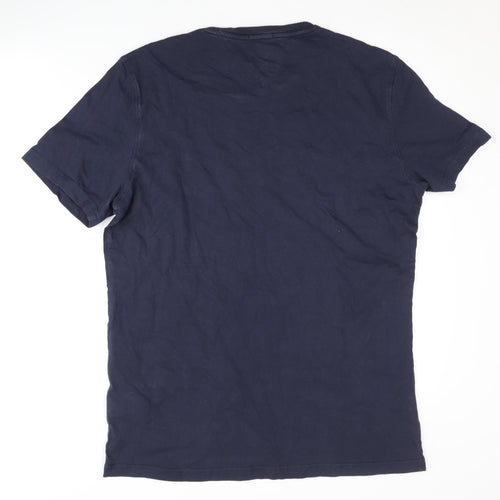Hilfiger Denim Men's Blue XL Crew Neck Short Sleeve Tee
