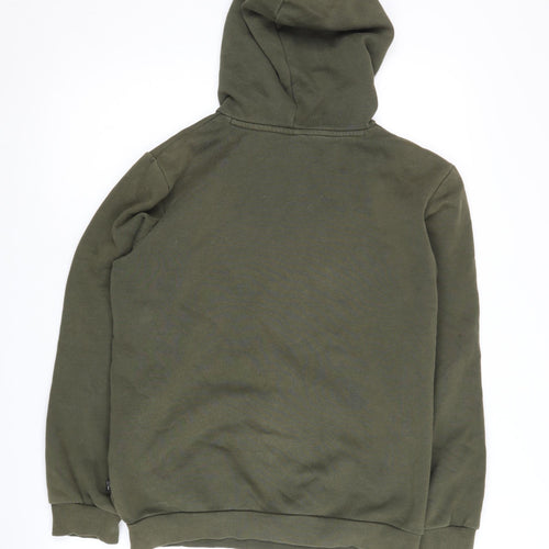Puma Boys Green Hoodie Pullover 13-14 Years Logo Design