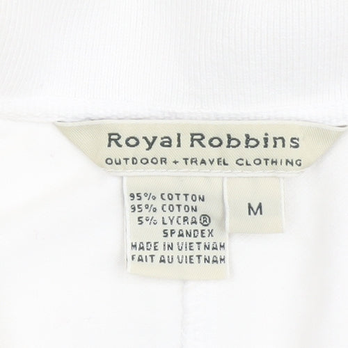 Royal Robbins Women's White Sleeveless Collared Tank - M