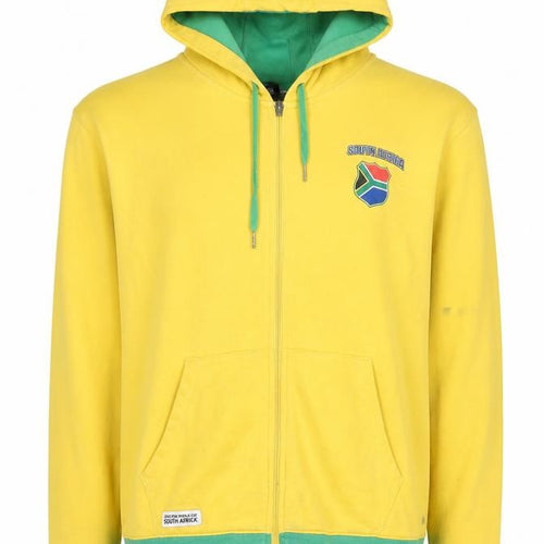 FIFA Men's Yellow XL Full Zip Hoodie with Hood