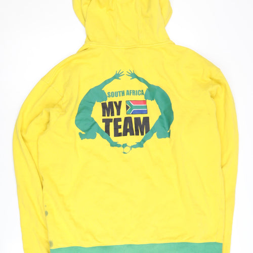 FIFA Men's Yellow XL Full Zip Hoodie with Hood