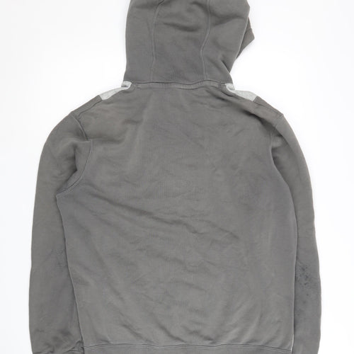 Nike Grey Pullover Hoodie S Unisex, Logo, Fleece, VG Condition