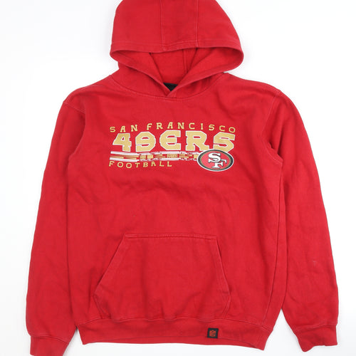 NFL Team Apparel Boys Red Hoodie Size 14 Years Pullover