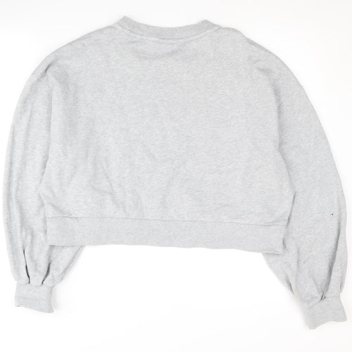 Puma Women's Grey Pullover Sweatshirt, Size 16, Logo Accent