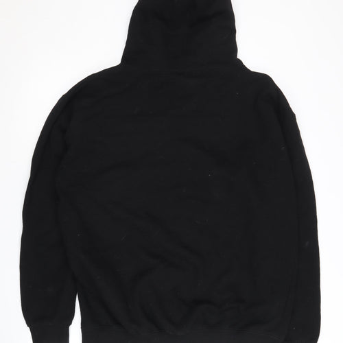 AWDis Just Hoods Men's Black Pullover Hoodie L