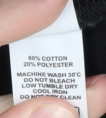 AWDis Just Hoods Men's Black Pullover Hoodie L