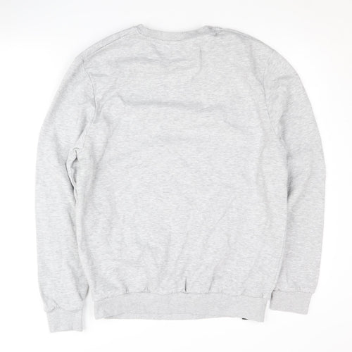 Disney Unisex Grey Sweatshirt M Mickey Mouse Logo Pullover