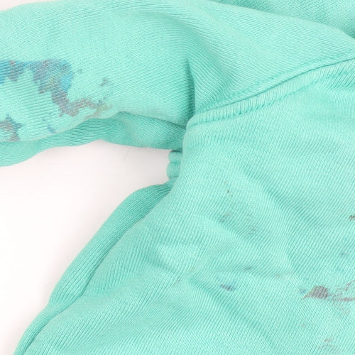 Joules Girls Green Full Zip Cotton Hoodie, Size 1 Year