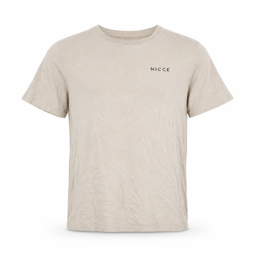 Nicce Men’s Beige Crew Neck T-Shirt, Size S, Casual Style