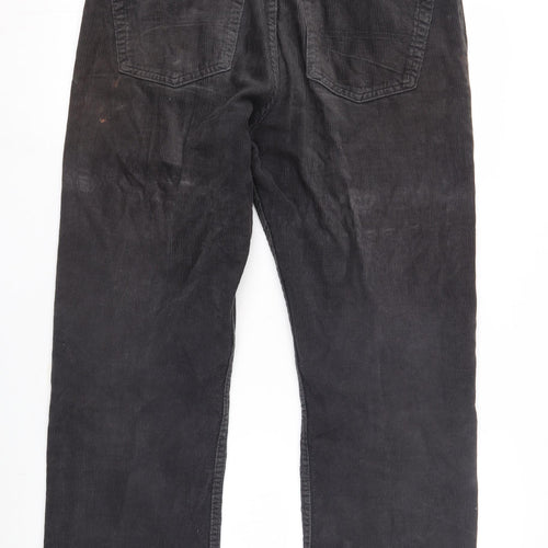M&S Men's Grey Corduroy Trousers 34R